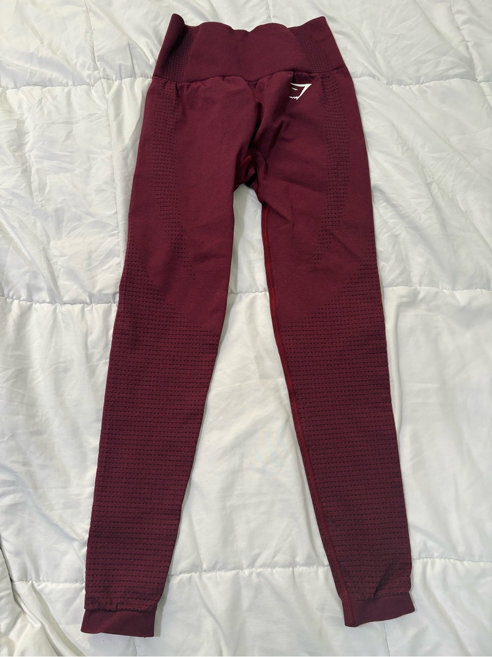 Gymshark Burgundy Seamless Workout Leggings